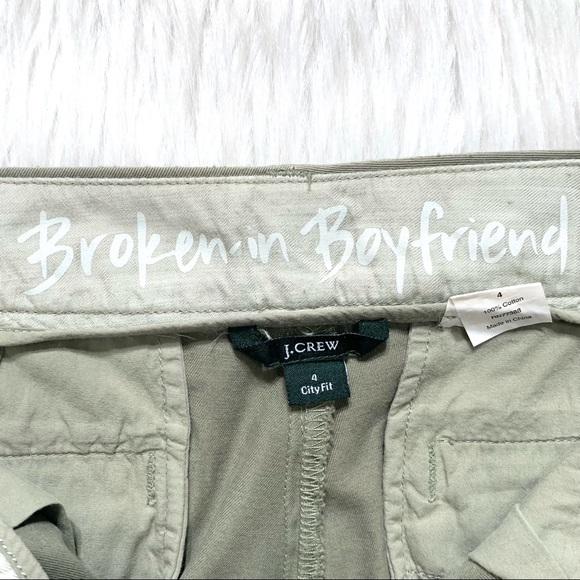 SOLD-Crew Boyfriend Distressed Chino Pants - Picture 7 of 9